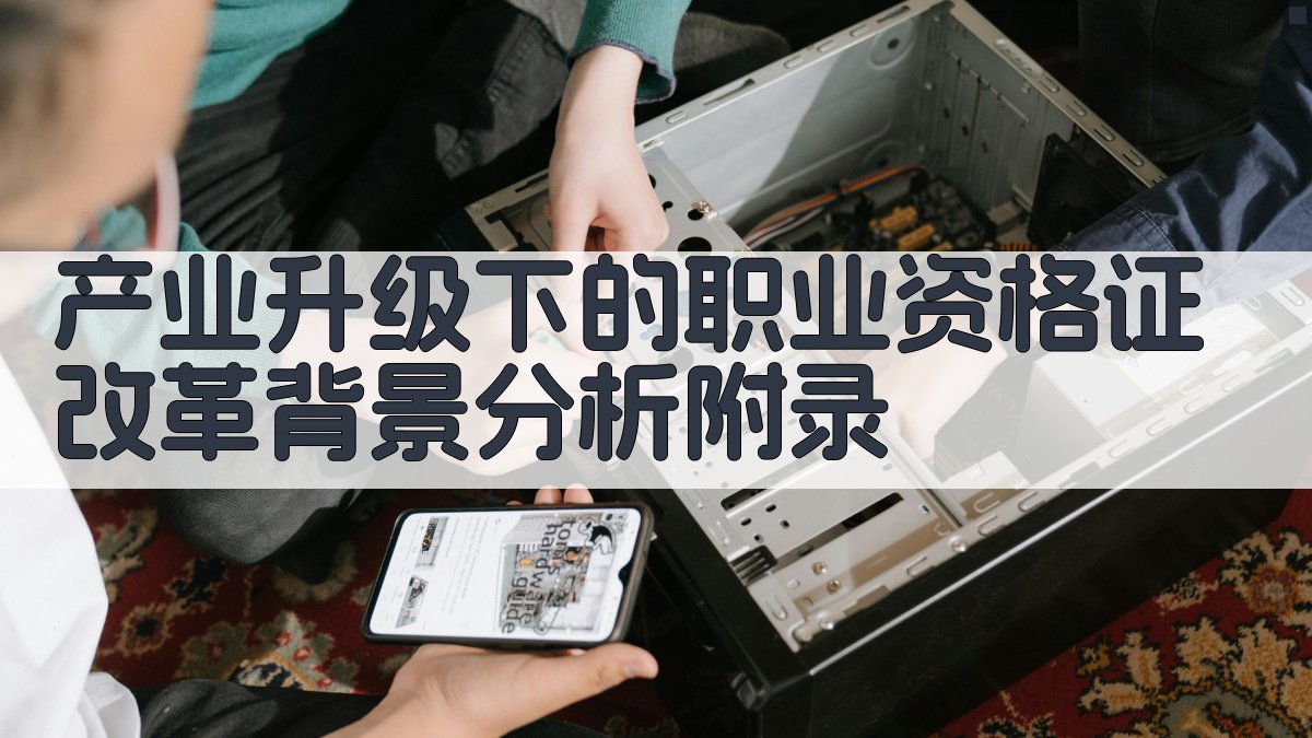 产业升级下的职业资格证改革背景分析 · 附录 图5