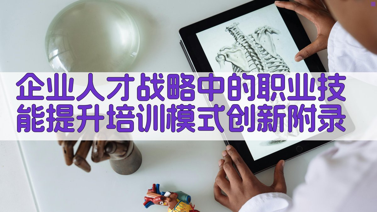 企业人才战略中的职业技能提升培训模式创新 · 附录 图5