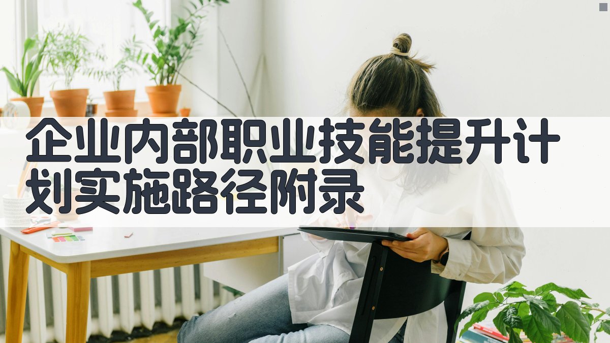 企业内部职业技能提升计划实施路径 · 附录 图5