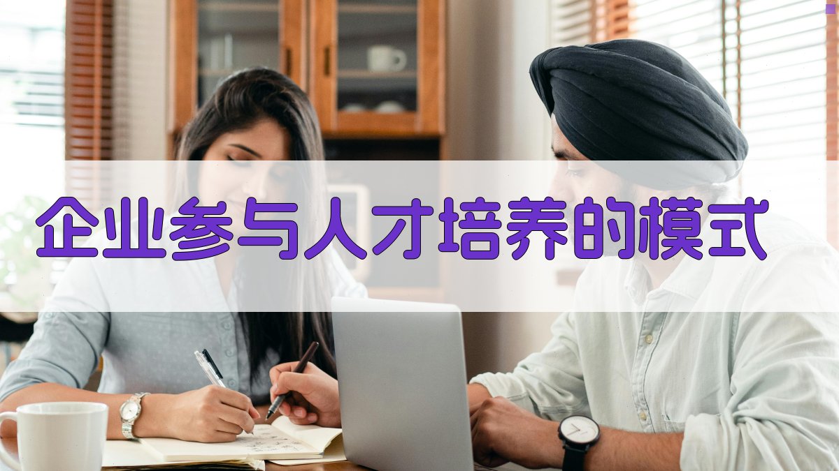 企业参与人才培养的模式 图3