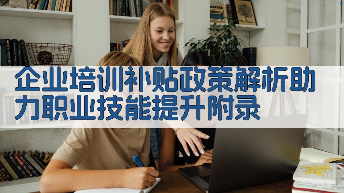 企业培训补贴政策解析助力职业技能提升 · 附录 图4