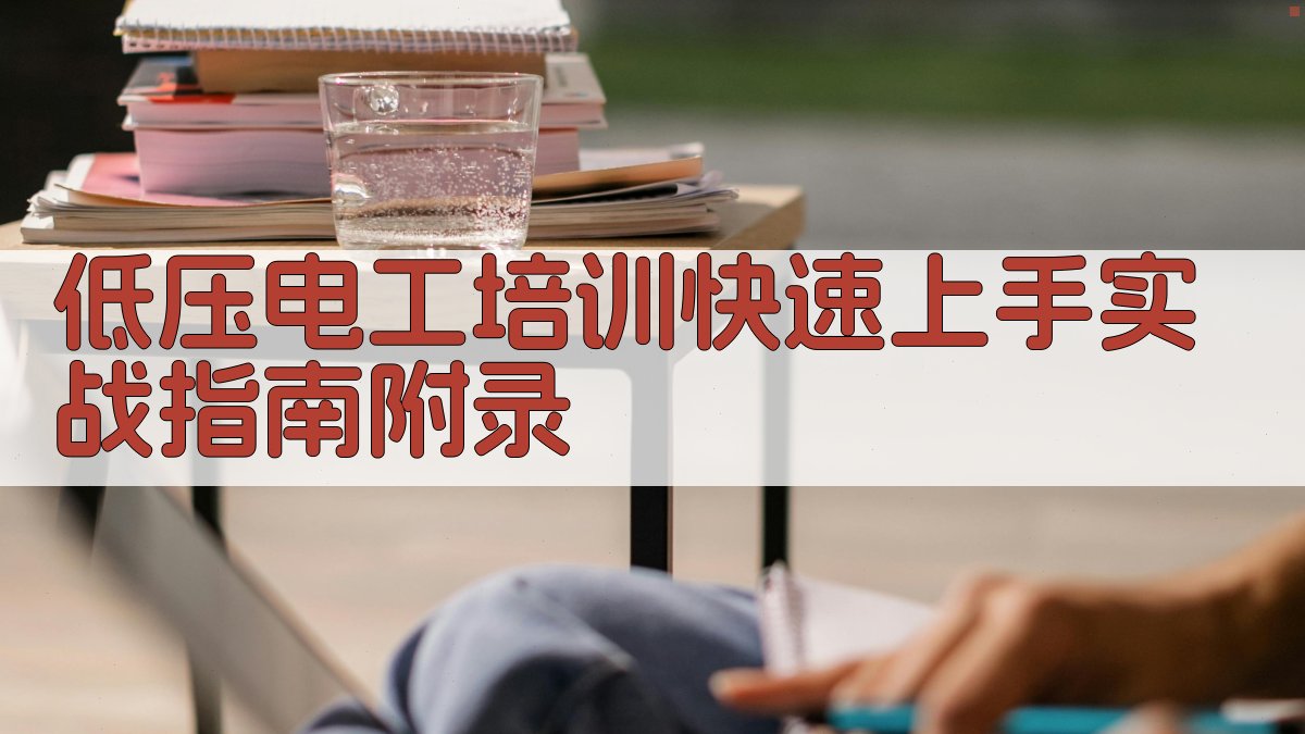 低压电工培训快速上手实战指南 · 附录 图5