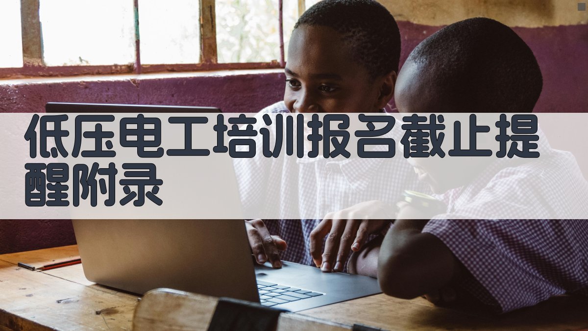 低压电工培训报名截止提醒 · 附录 图3