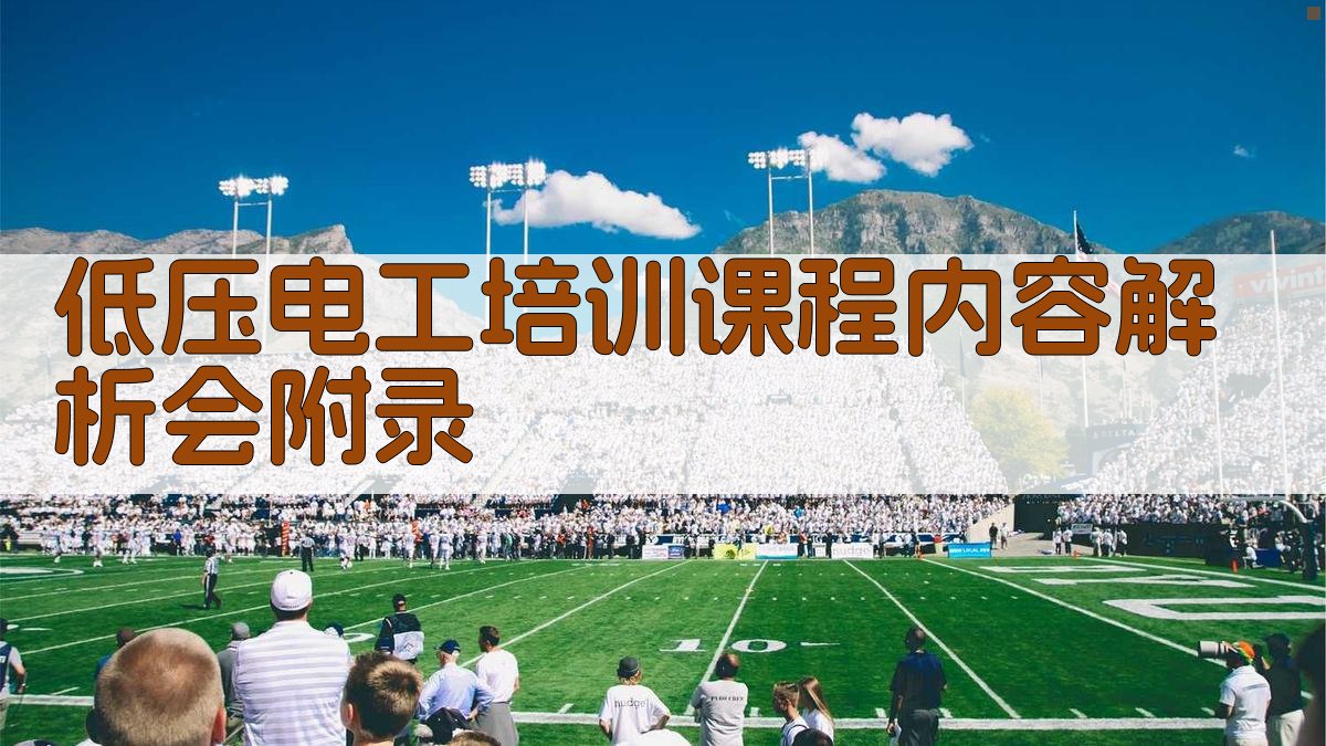 低压电工培训课程内容解析会 · 附录 图3