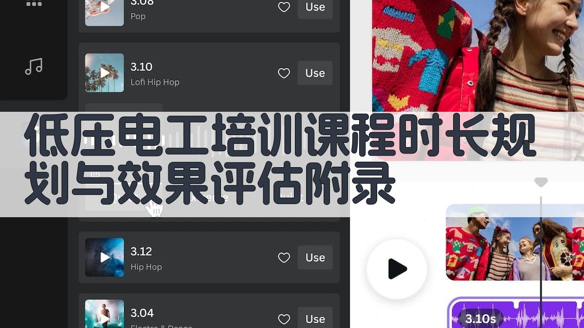 低压电工培训课程时长规划与效果评估 · 附录 图5