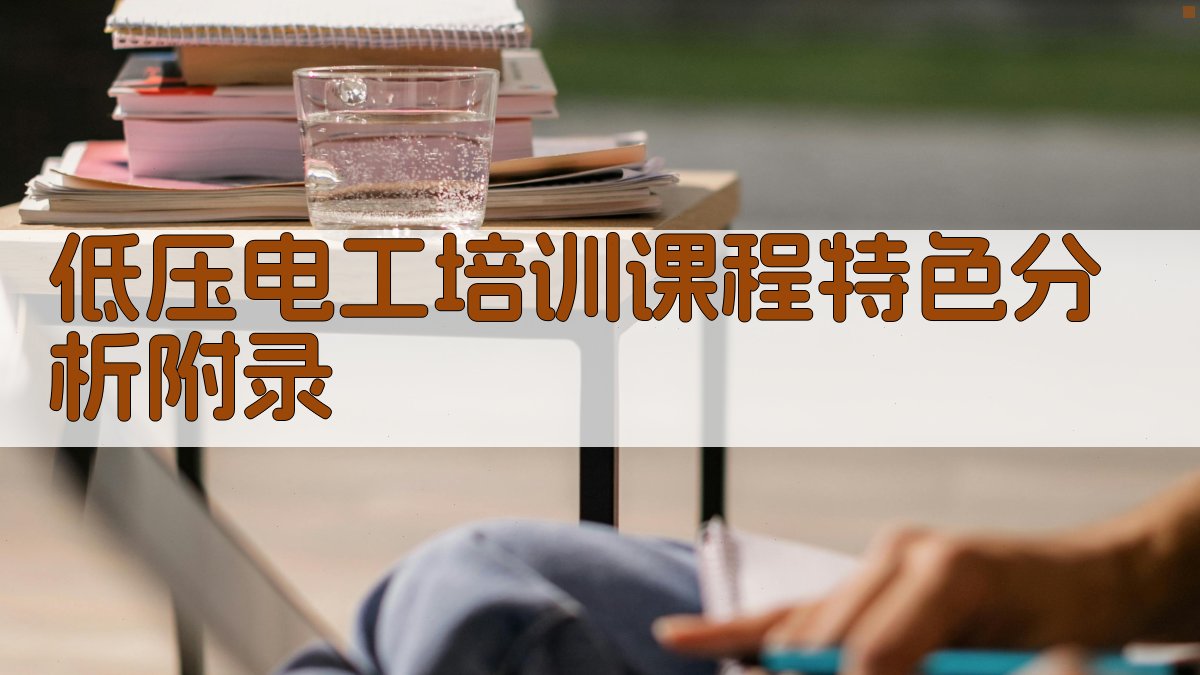 低压电工培训课程特色分析 · 附录 图2