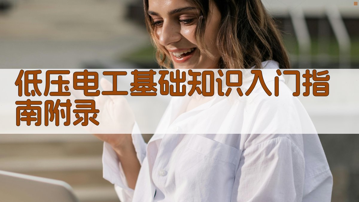 低压电工基础知识入门指南 · 附录 图4