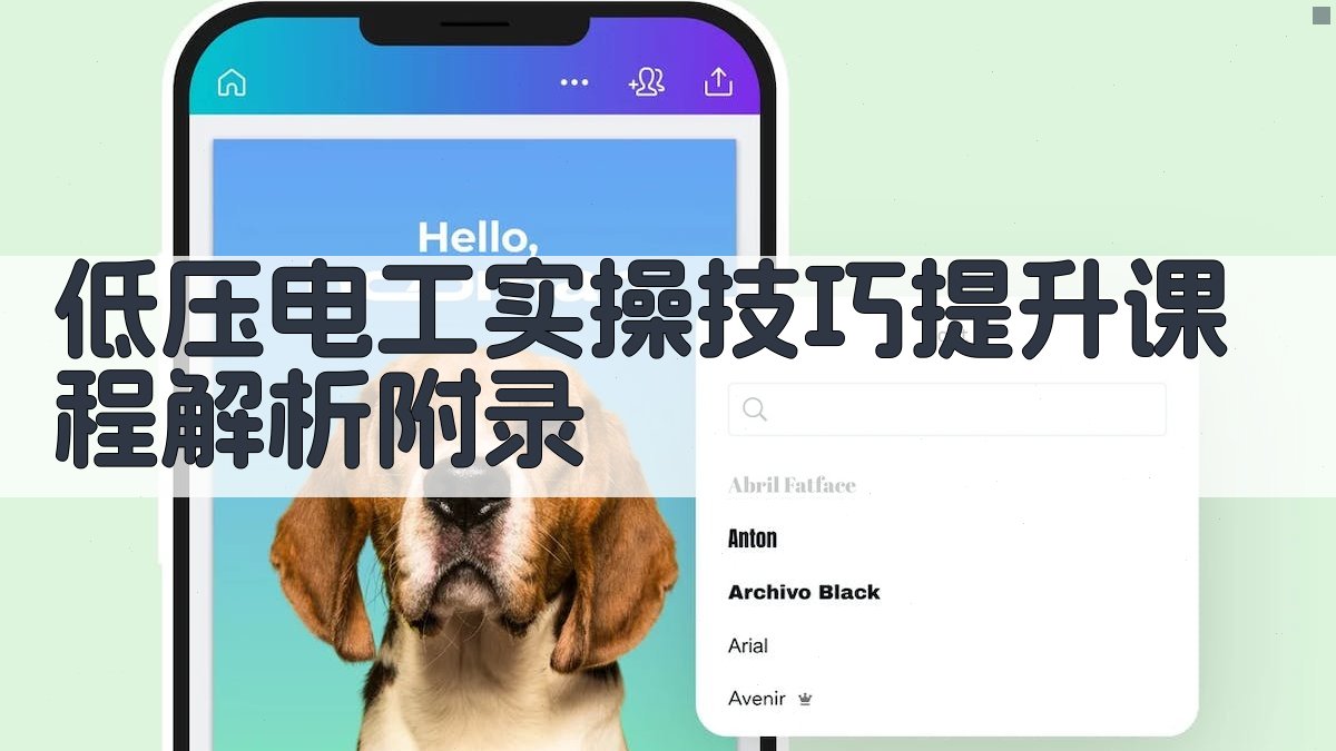 低压电工实操技巧提升课程解析 · 附录 图5