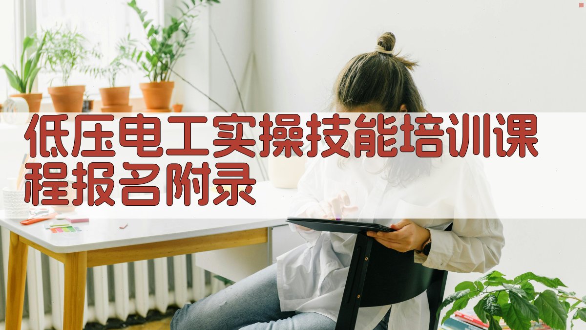 低压电工实操技能培训课程报名 · 附录 图2