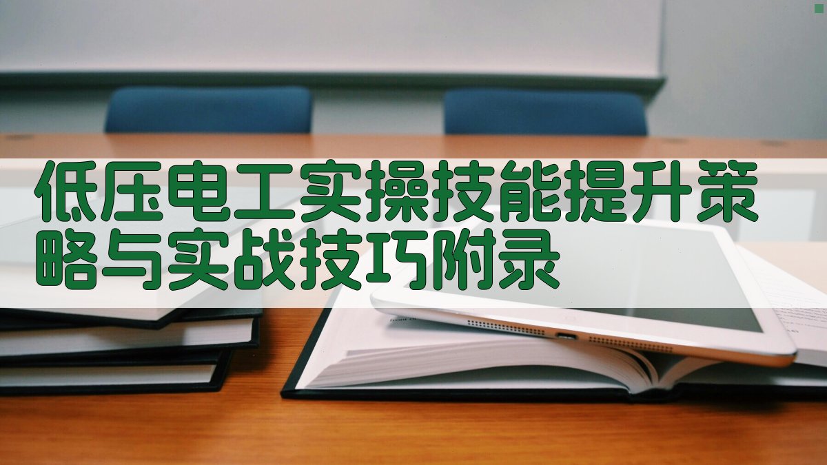 低压电工实操技能提升策略与实战技巧 · 附录 图4