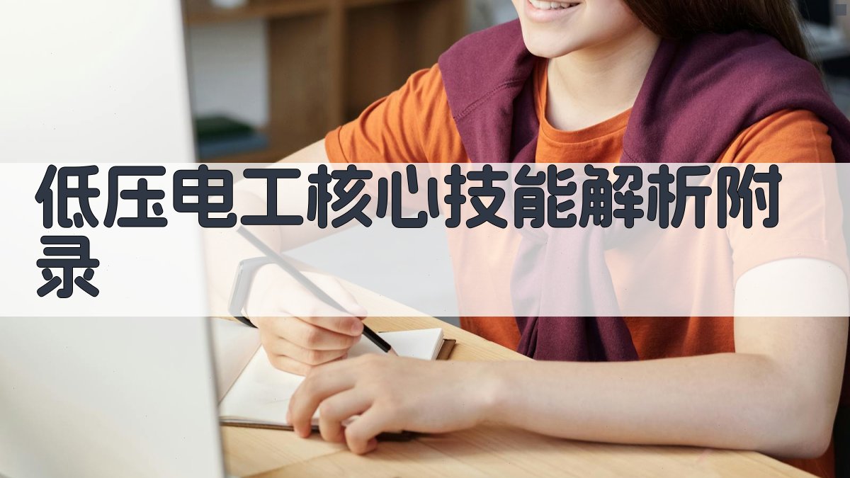 低压电工核心技能解析 · 附录 图4