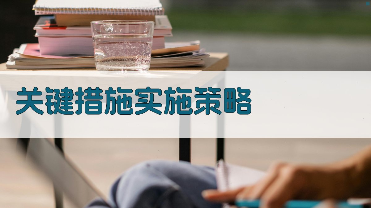 关键措施实施策略 图2