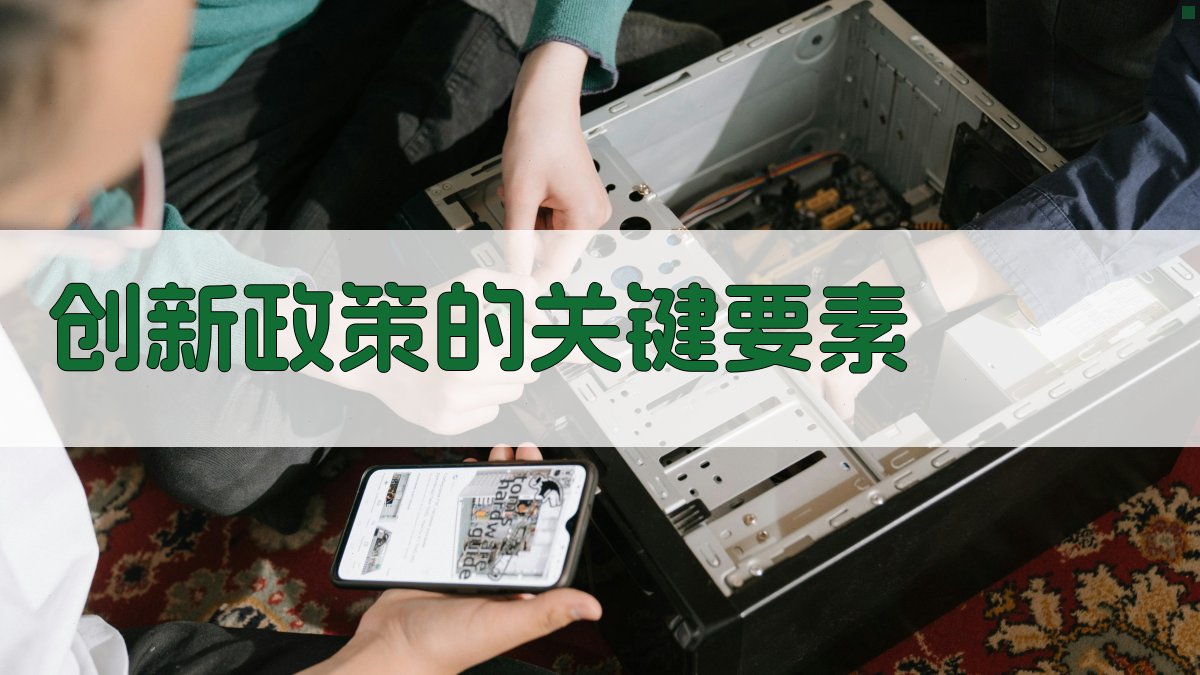 创新政策的关键要素 图1