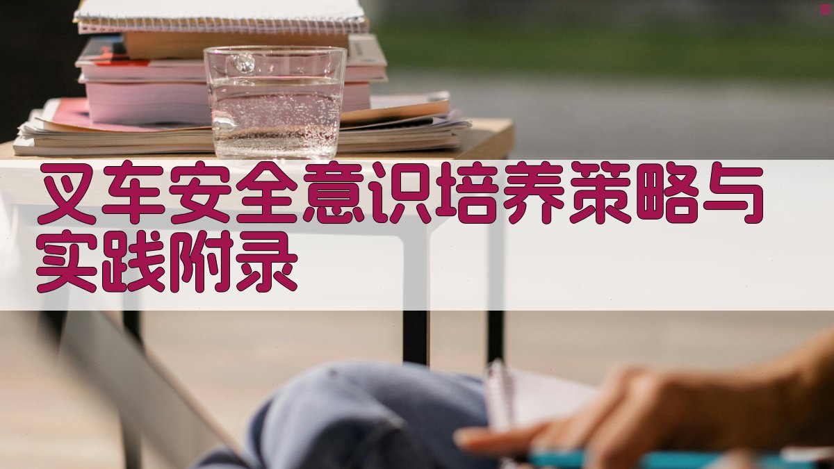 叉车安全意识培养策略与实践 · 附录 图3