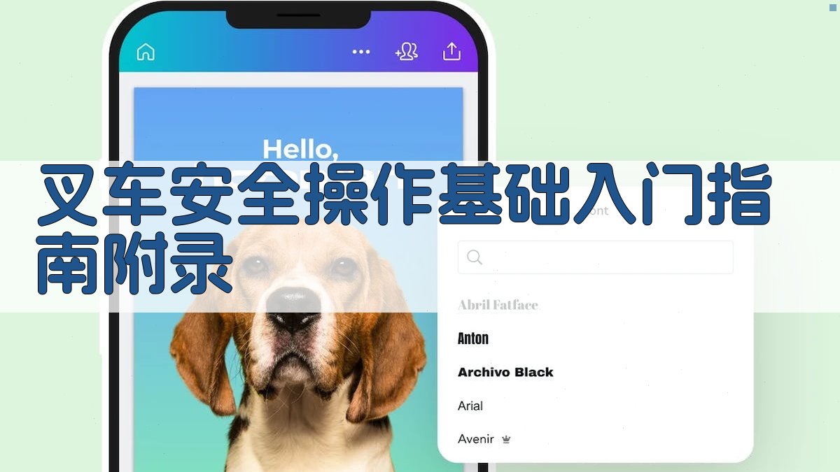 叉车安全操作基础入门指南 · 附录 图3