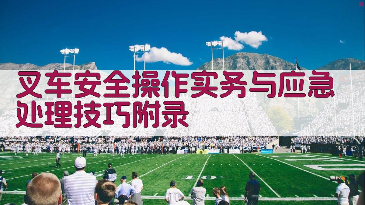 叉车安全操作实务与应急处理技巧 · 附录 图3