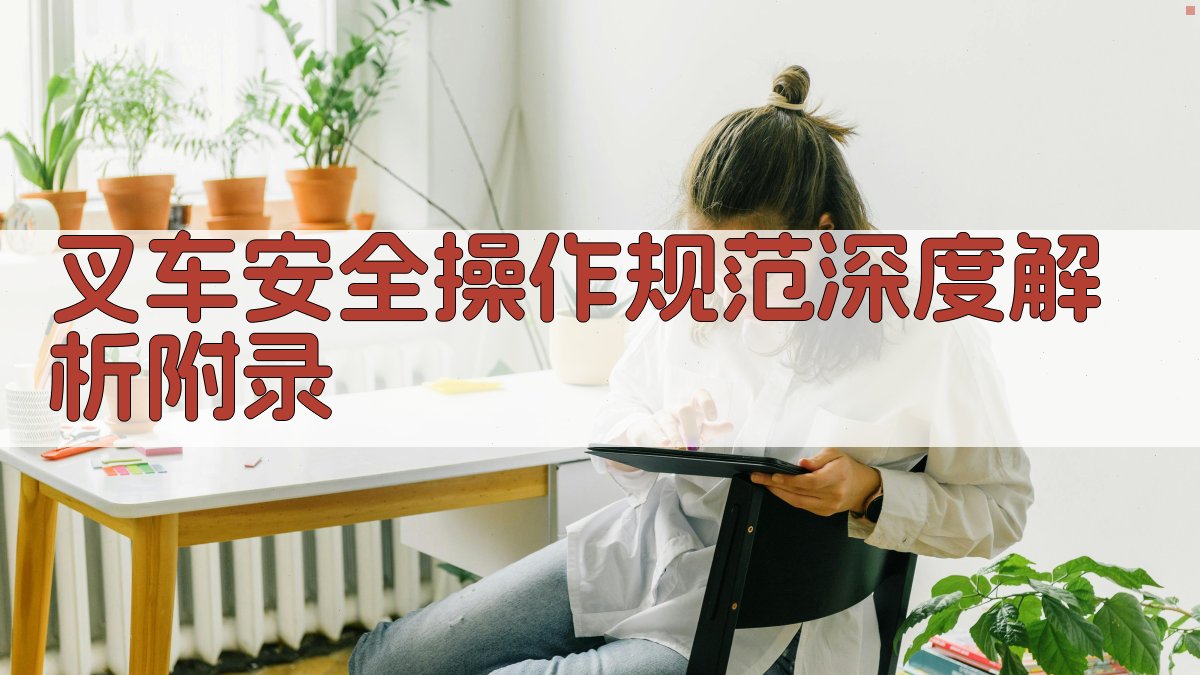 叉车安全操作规范深度解析 · 附录 图3