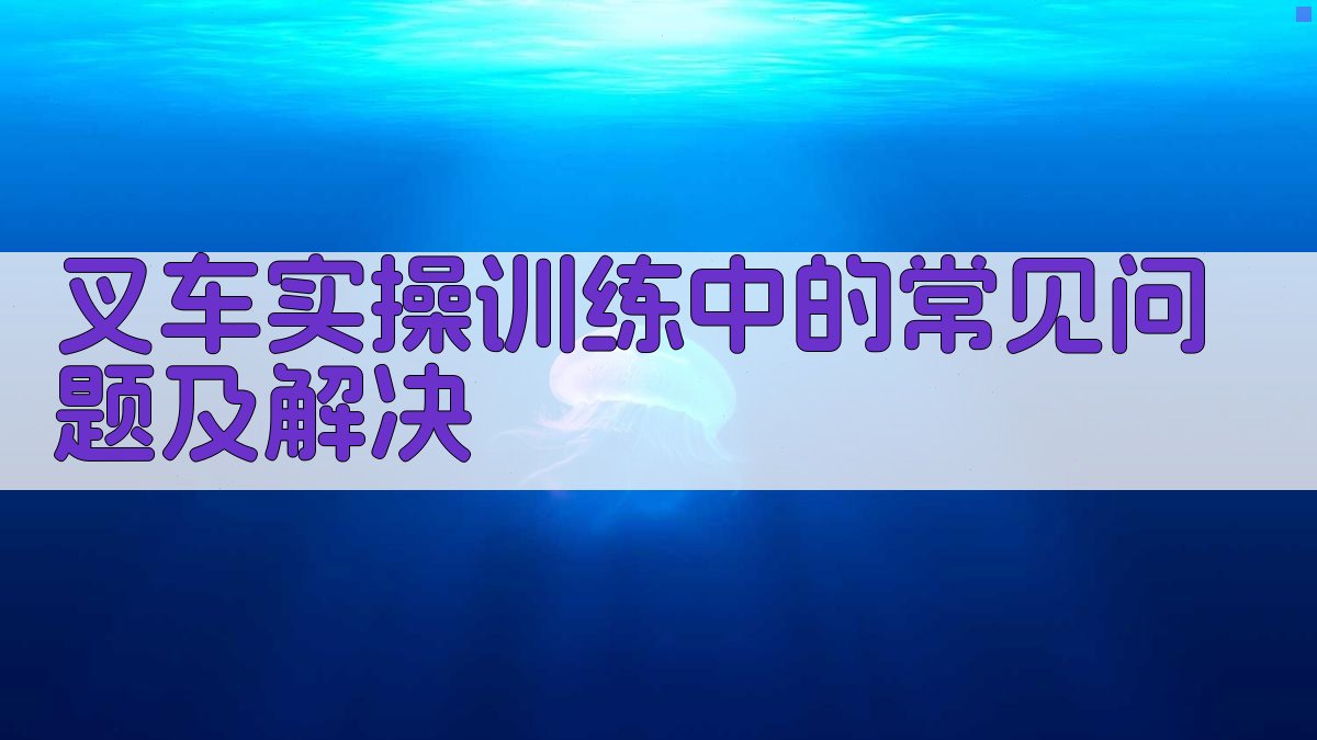 叉车实操训练中的常见问题及解决 图2