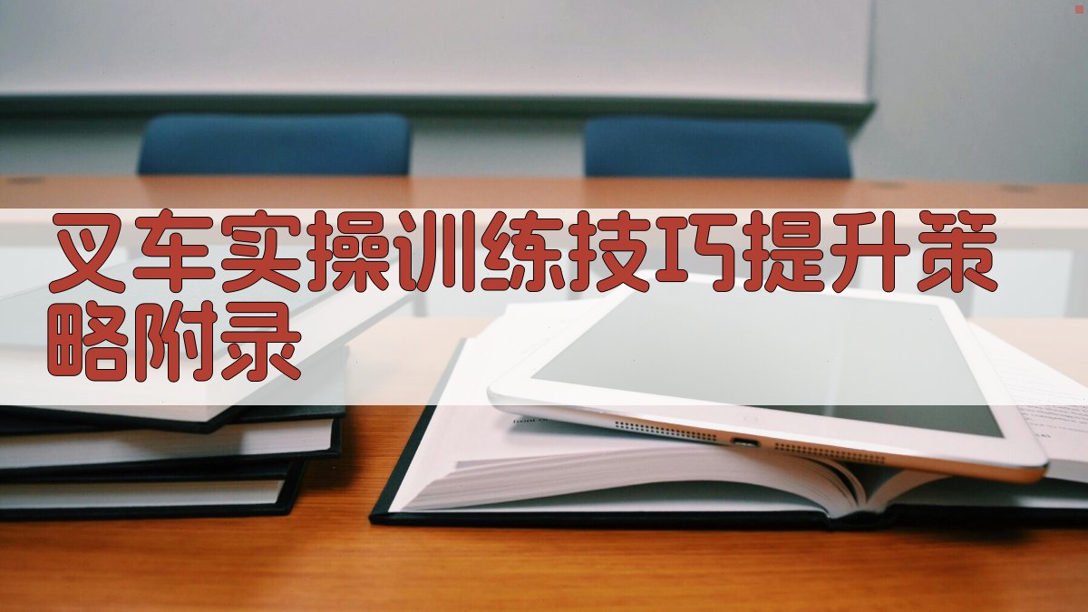 叉车实操训练技巧提升策略 · 附录 图5