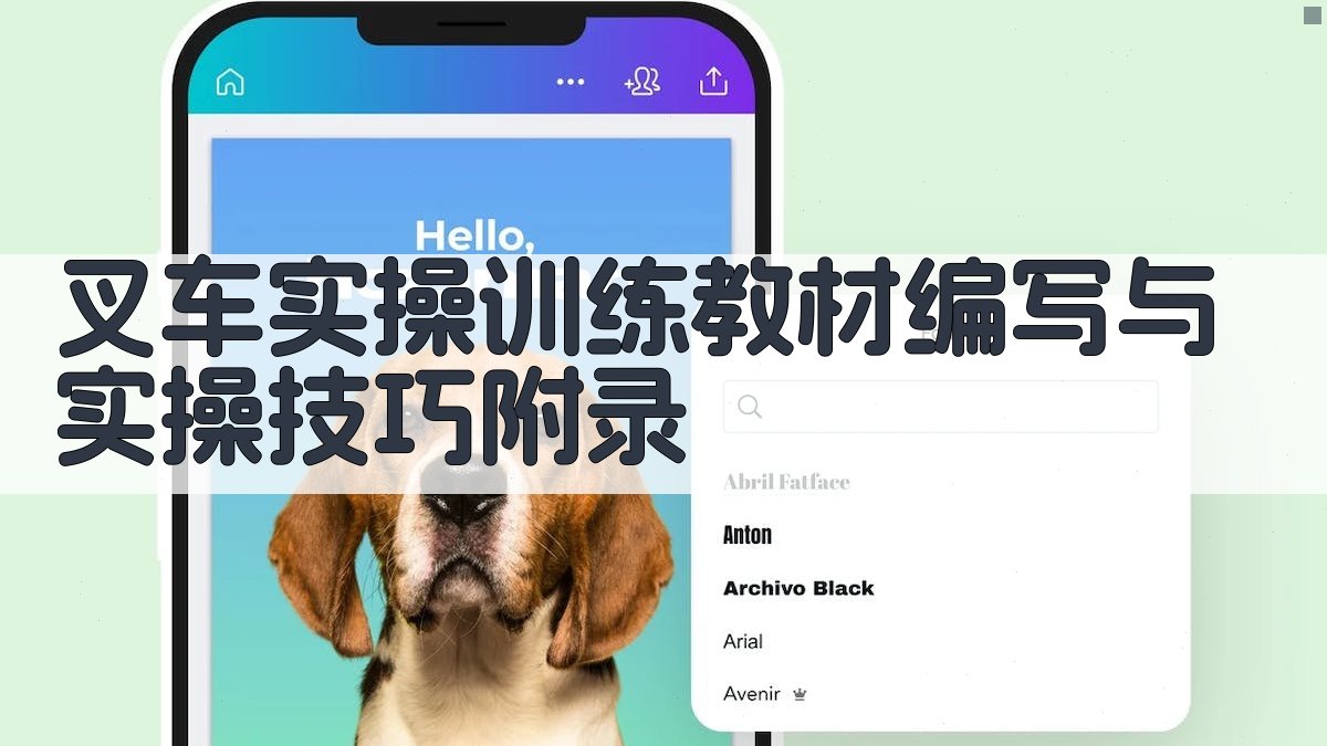 叉车实操训练教材编写与实操技巧 · 附录 图4