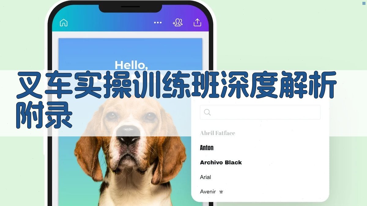 叉车实操训练班深度解析 · 附录 图3