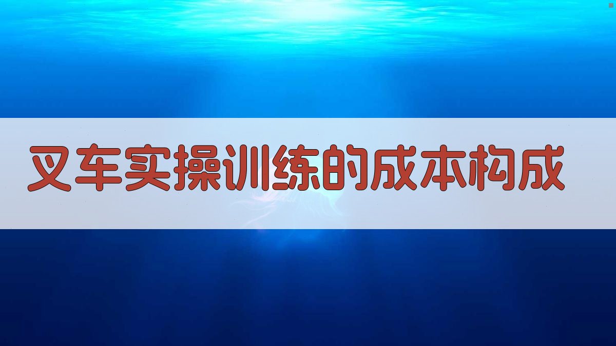 叉车实操训练成本效益分析