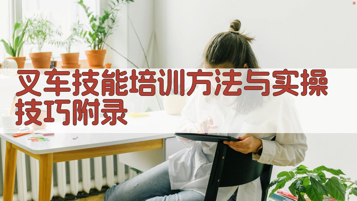 叉车技能培训方法与实操技巧 · 附录 图3
