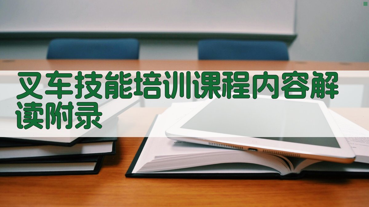 叉车技能培训课程内容解读 · 附录 图5