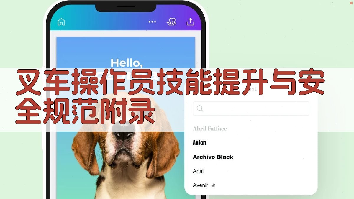 叉车操作员技能提升与安全规范 · 附录 图2