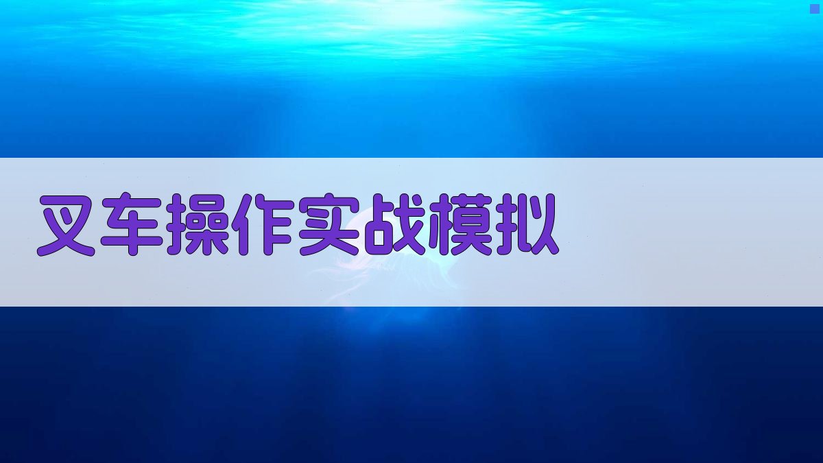 叉车操作实战模拟 图3
