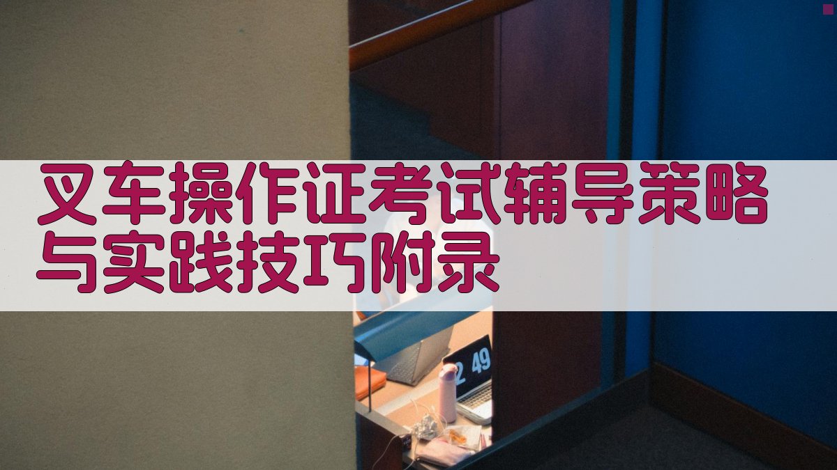 叉车操作证考试辅导策略与实践技巧 · 附录 图4