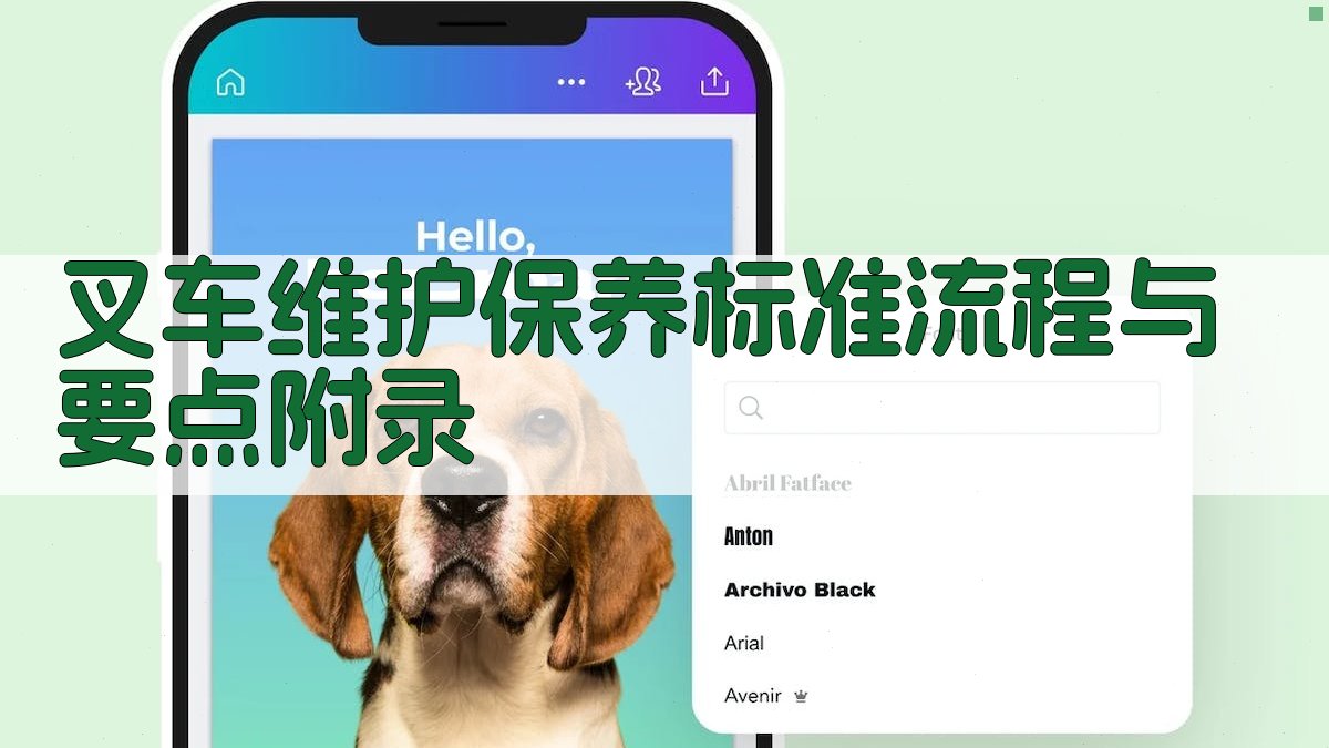 叉车维护保养标准流程与要点 · 附录 图4