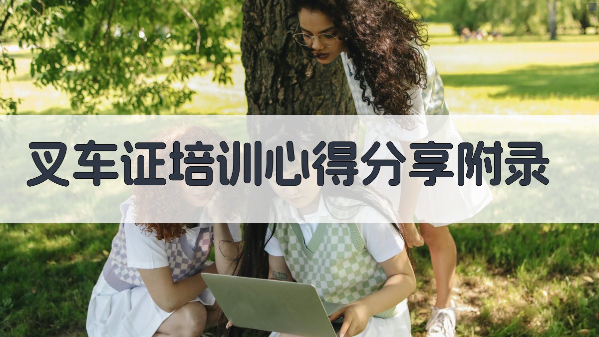 叉车证培训心得分享 · 附录 图2