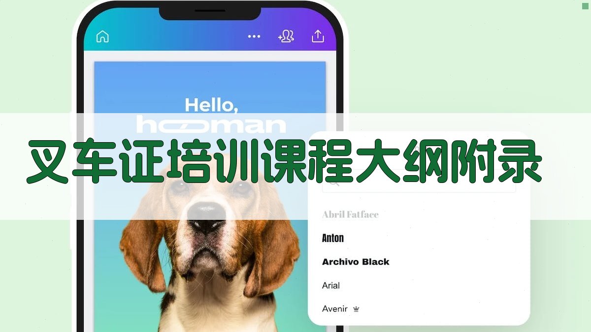 叉车证培训课程大纲 · 附录 图3