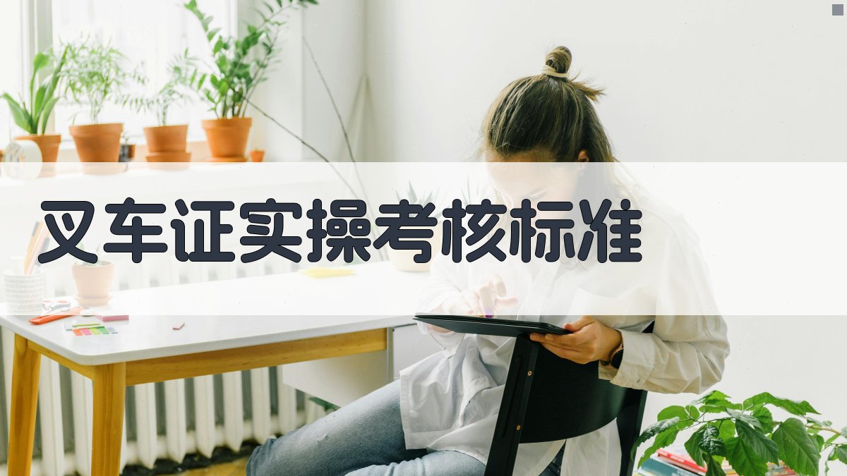 叉车证实操考核标准 图3