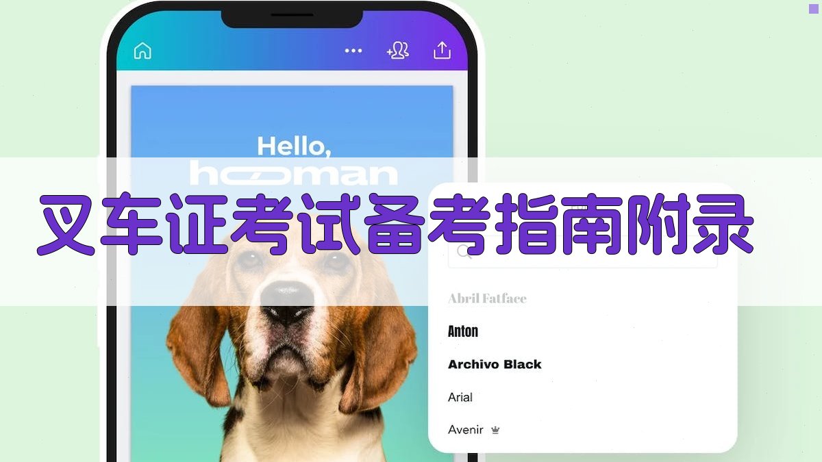 叉车证考试备考指南 · 附录 图5
