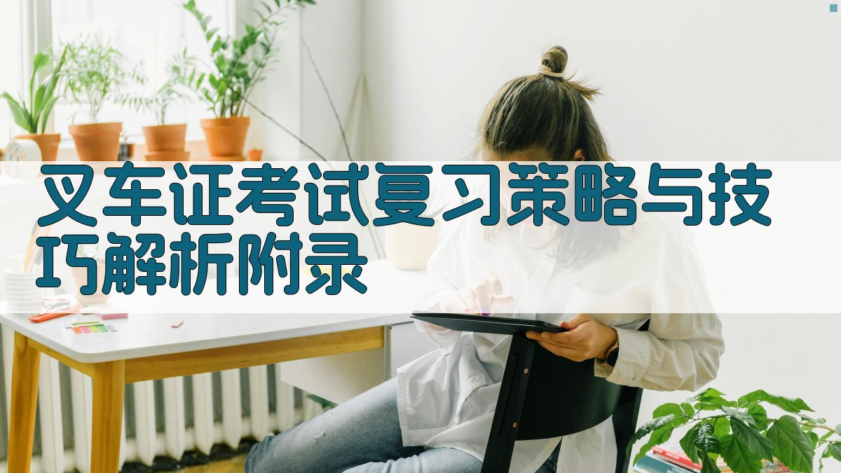 叉车证考试复习策略与技巧解析