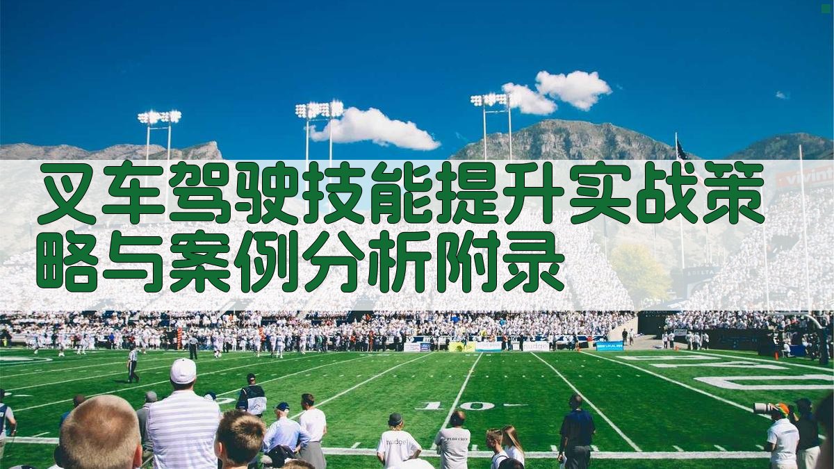叉车驾驶技能提升实战策略与案例分析 · 附录 图3