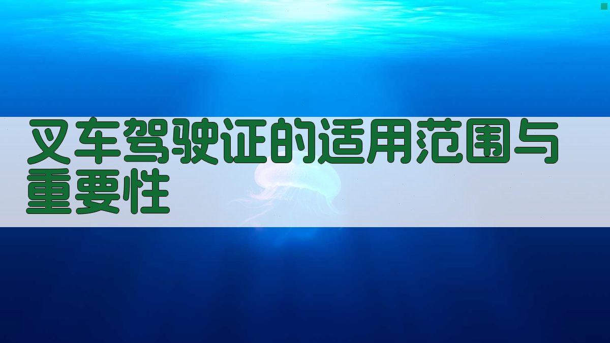叉车驾驶证考级攻略