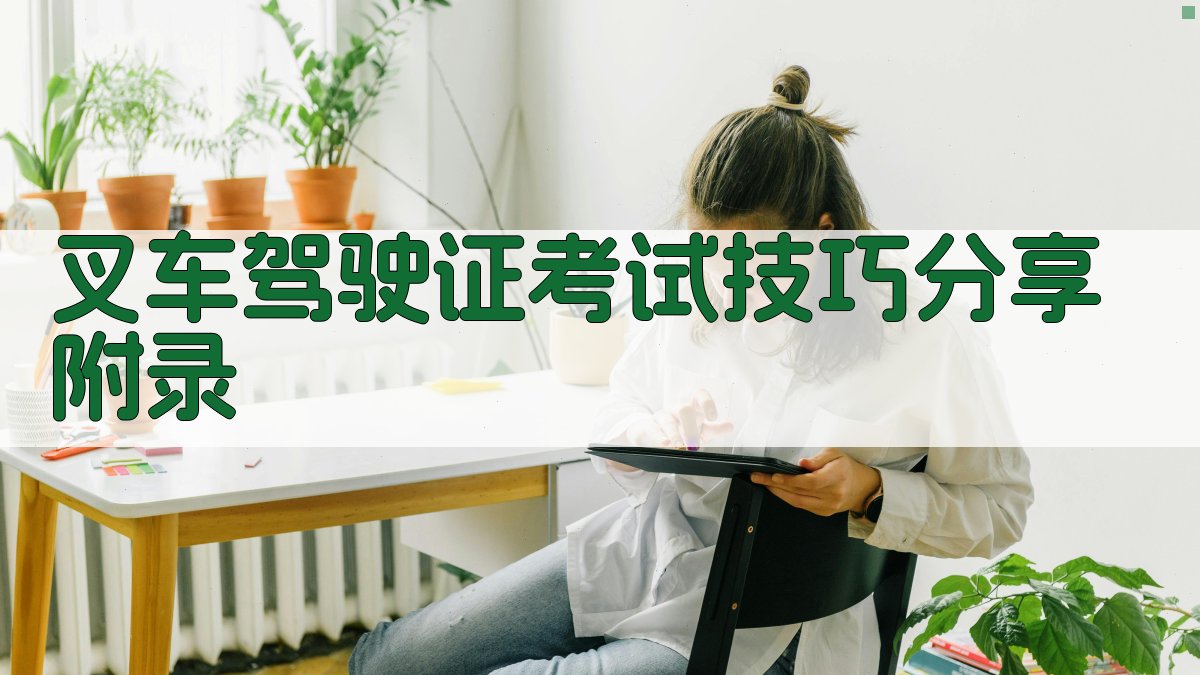 叉车驾驶证考试技巧分享 · 附录 图5