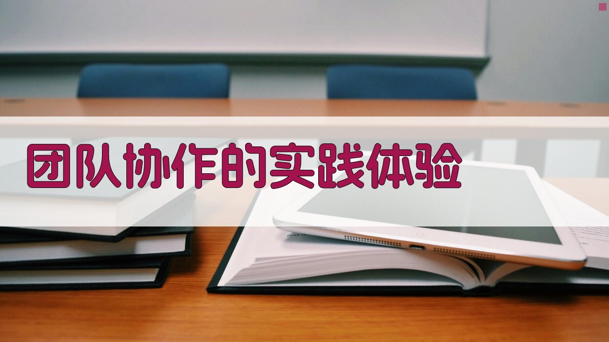 团队协作的实践体验 图3