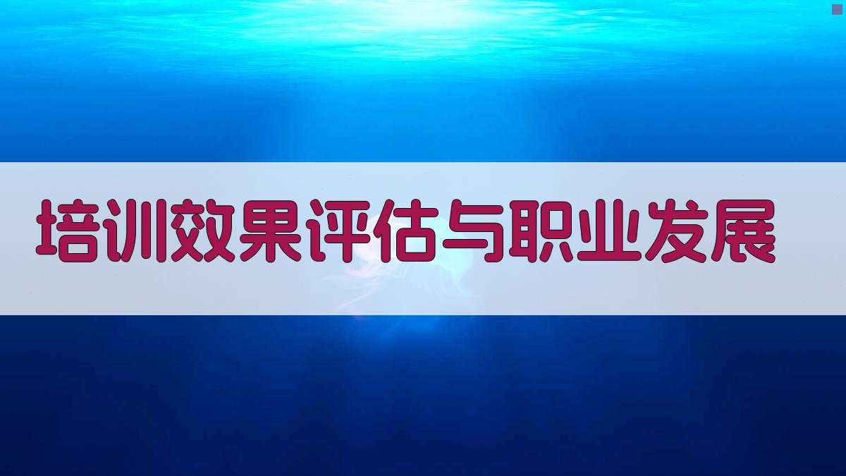 培训效果评估与职业发展 图3