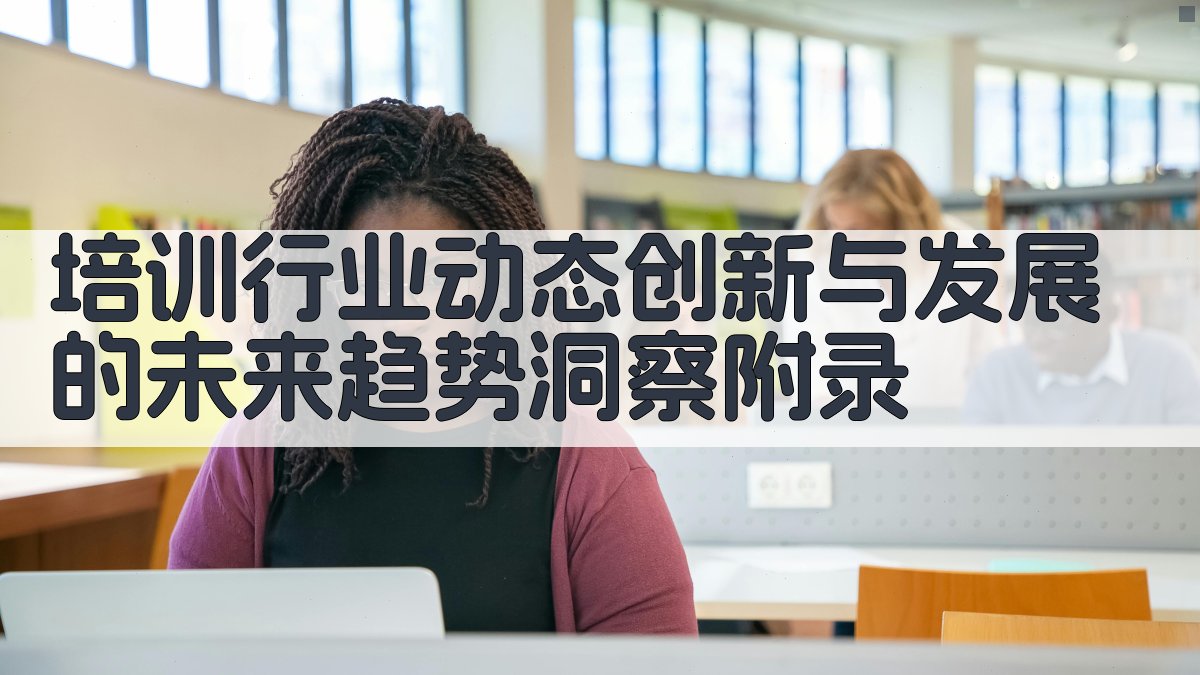 培训行业动态创新与发展的未来趋势洞察 · 附录 图4