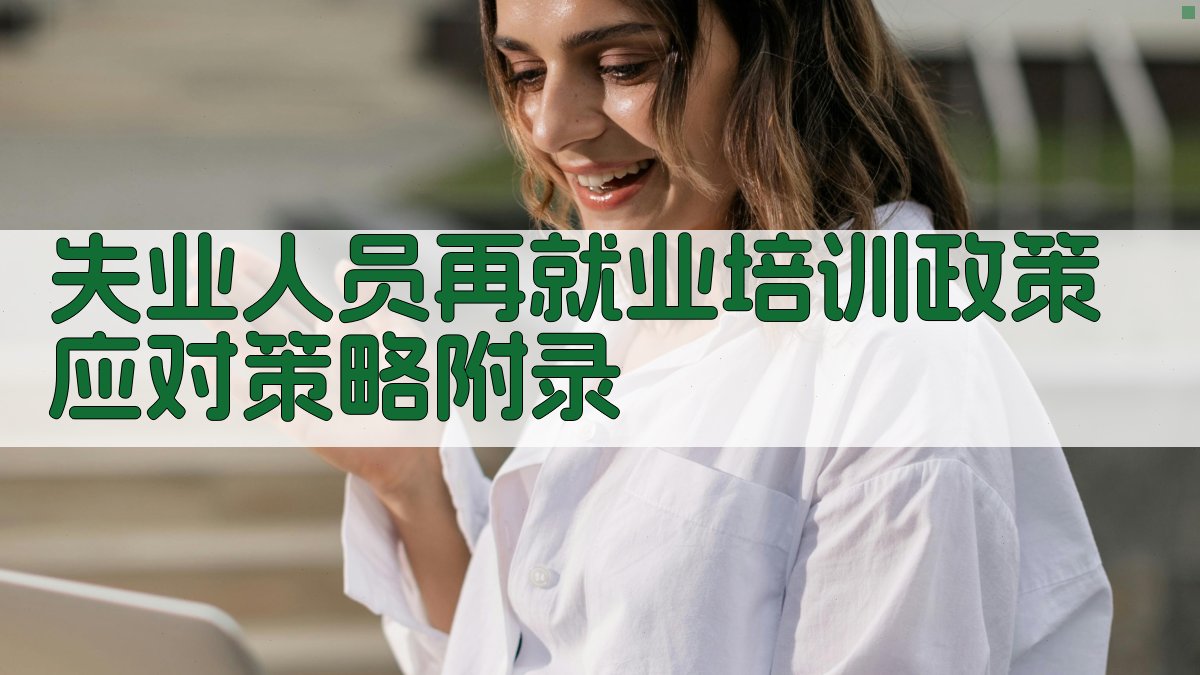 失业人员再就业培训政策应对策略 · 附录 图5