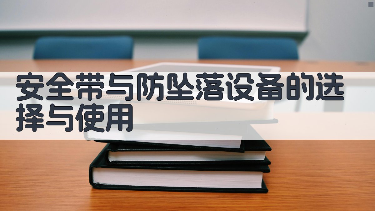 安全带与防坠落设备的选择与使用 图2