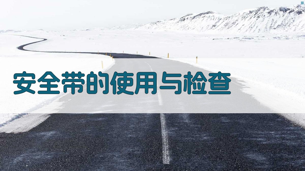 安全带的使用与检查 图2
