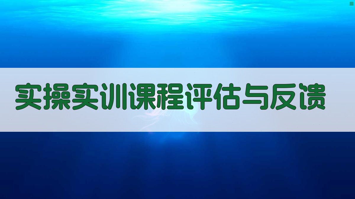 实操实训课程评估与反馈 图4