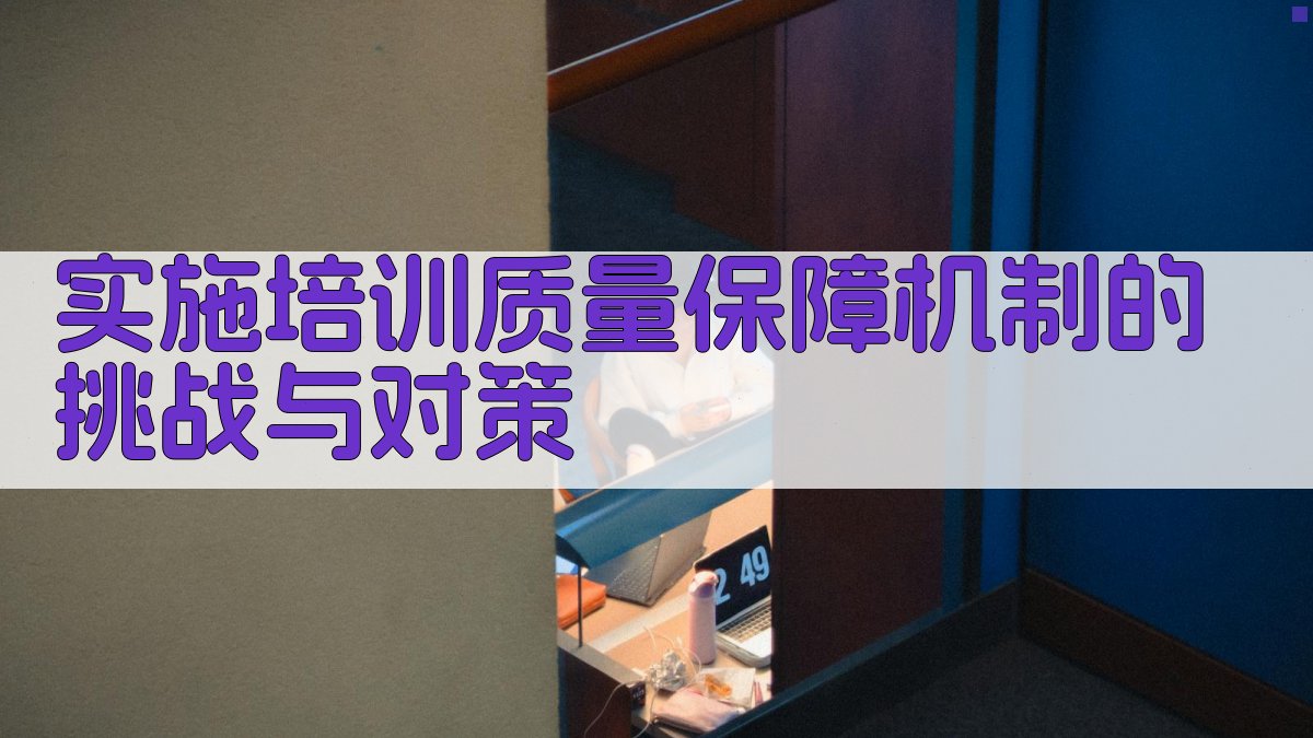 实施培训质量保障机制的挑战与对策 图3
