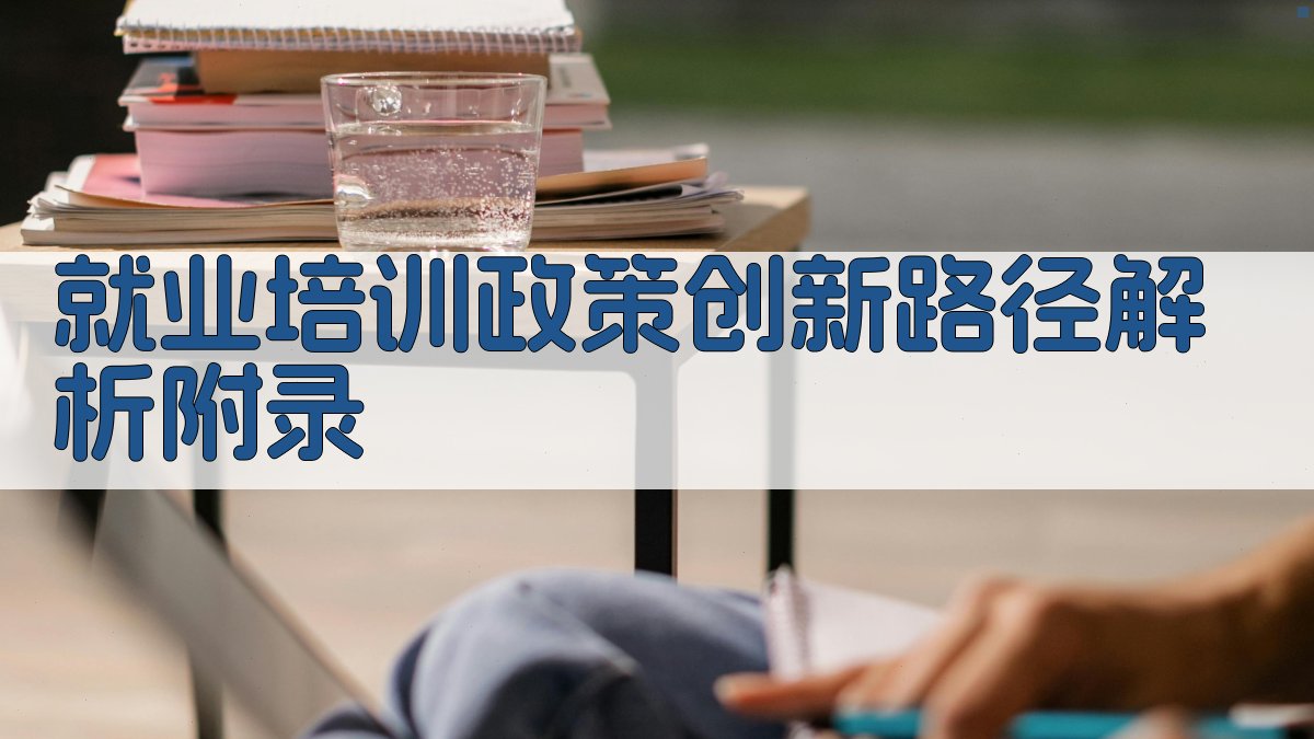 就业培训政策创新路径解析 · 附录 图3