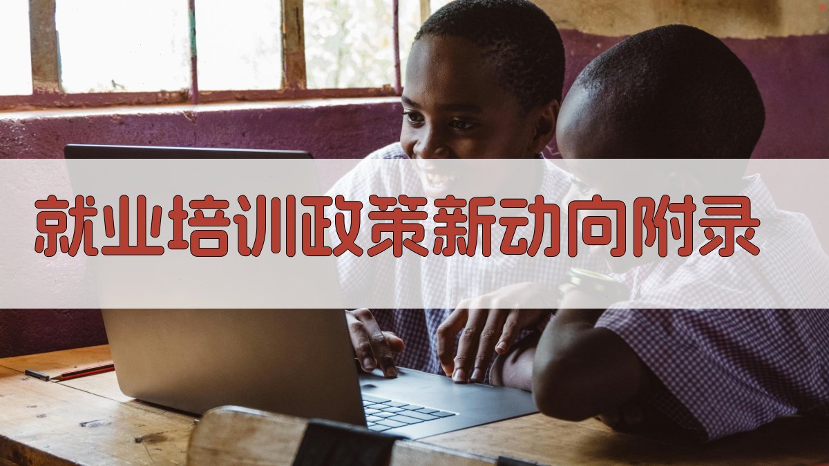就业培训政策新动向 · 附录 图5